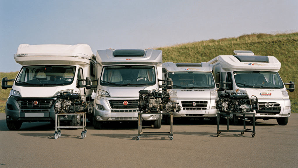 Moteur en avant sur les camping car