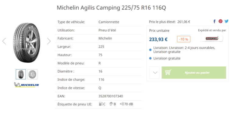 Michelin Agilis Camping : Le Pneu Indispensable pour Votre Camping-Car 🚐🏞️