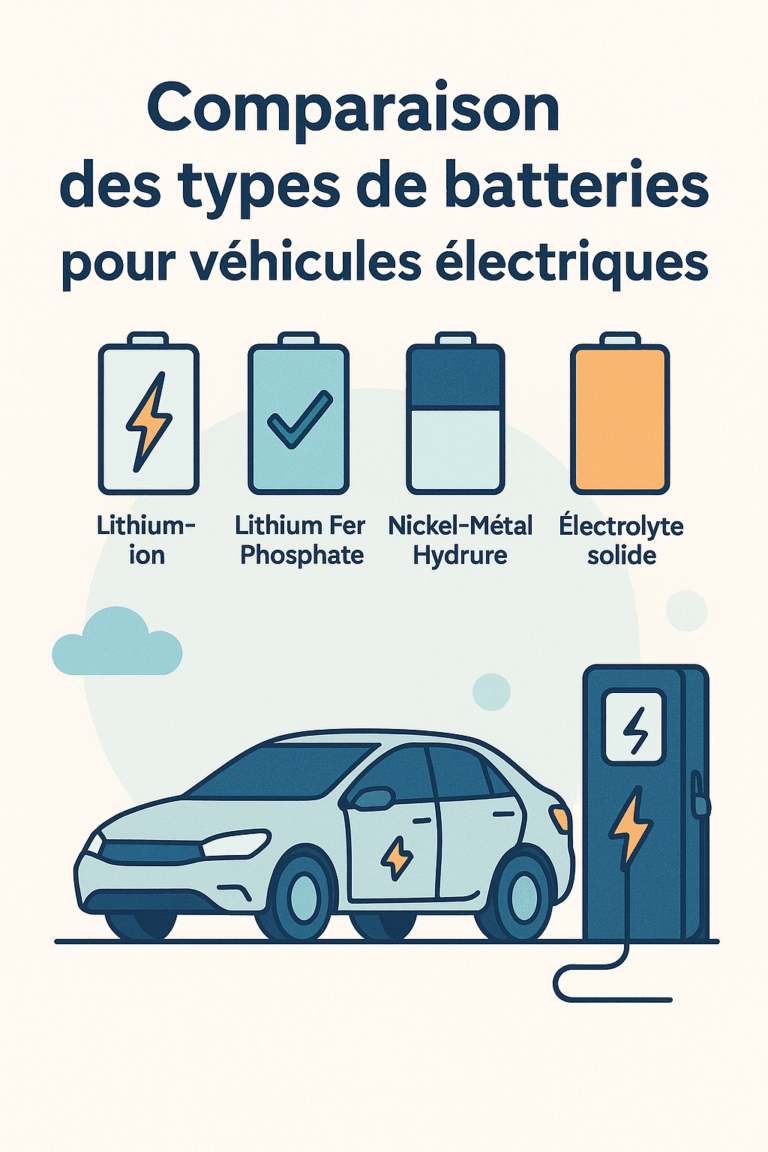 Comparaison des types de batteries pour véhicules électriques : laquelle vous convient le mieux ?