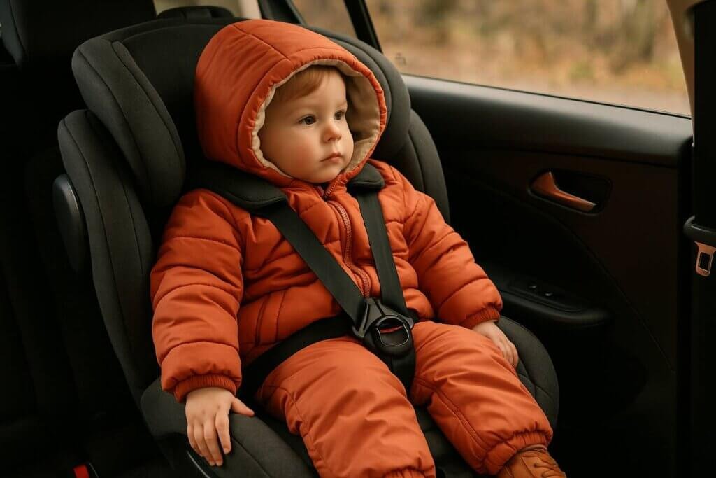 Vêtements et sécurité en voiture : ce que les enfants ne devraient pas porter