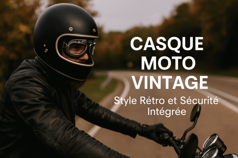 Casque Moto Vintage | Style Rétro Et Sécurité Intégrée