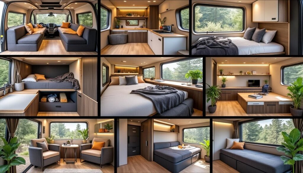 Découvrez 8 idées inspirantes pour aménager efficacement votre fourgon L2H2. Transformez cet espace polyvalent en un lieu de vie confortable et fonctionnel, avec des conseils pratiques et des astuces de design adaptés à vos besoins.