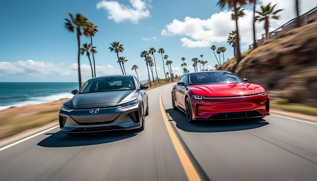 découvrez le kia ev6 gt 2025, une version haut de gamme qui rivalise avec la ioniq 5 n. alliant performance, design audacieux et technologies avancées, cet élégant suv électrique redéfinit les normes de conduite sportive tout en offrant une expérience de luxe inégalée.