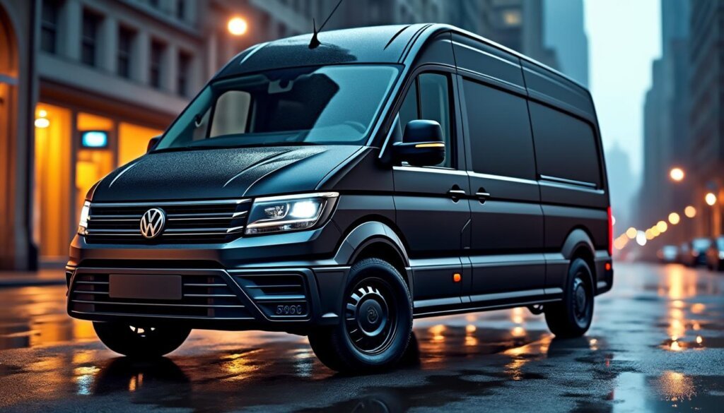 découvrez le volkswagen crafter shadowx, un fourgon au design audacieux inspiré des films d'action. alliant style et fonctionnalité, il est parfait pour ceux qui recherchent une esthétique dynamique tout en conservant une praticité au quotidien.