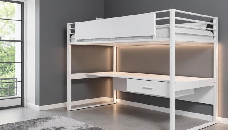 Gagnez en Surface et en Style : Le Lit-Mezzanine Superposé pour Mini-Logements