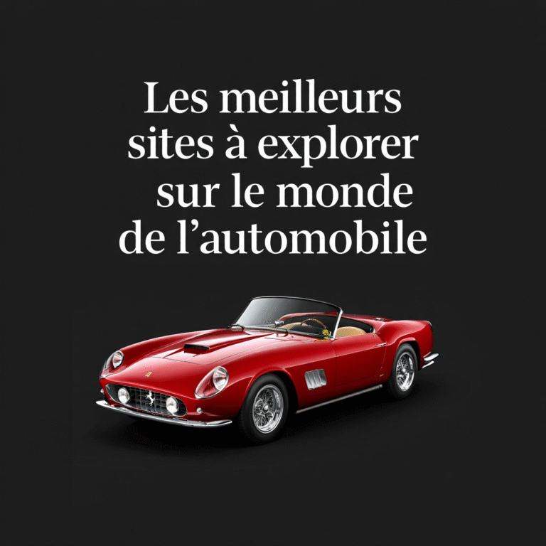 Les meilleurs sites à explorer sur le monde de l&rsquo;automobile