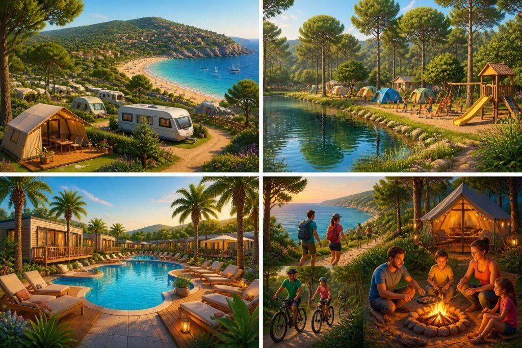 Découvrez les meilleurs campings dans le Var pour des vacances inoubliables entre mer et nature. Trouvez l'emplacement idéal, les équipements de qualité et des activités pour toute la famille.