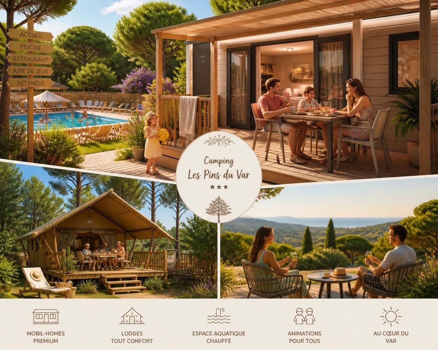 Découvrez les meilleurs campings dans le Var pour des vacances inoubliables. Trouvez des sites adaptés à toute la famille, avec des activités variées et un cadre naturel exceptionnel.