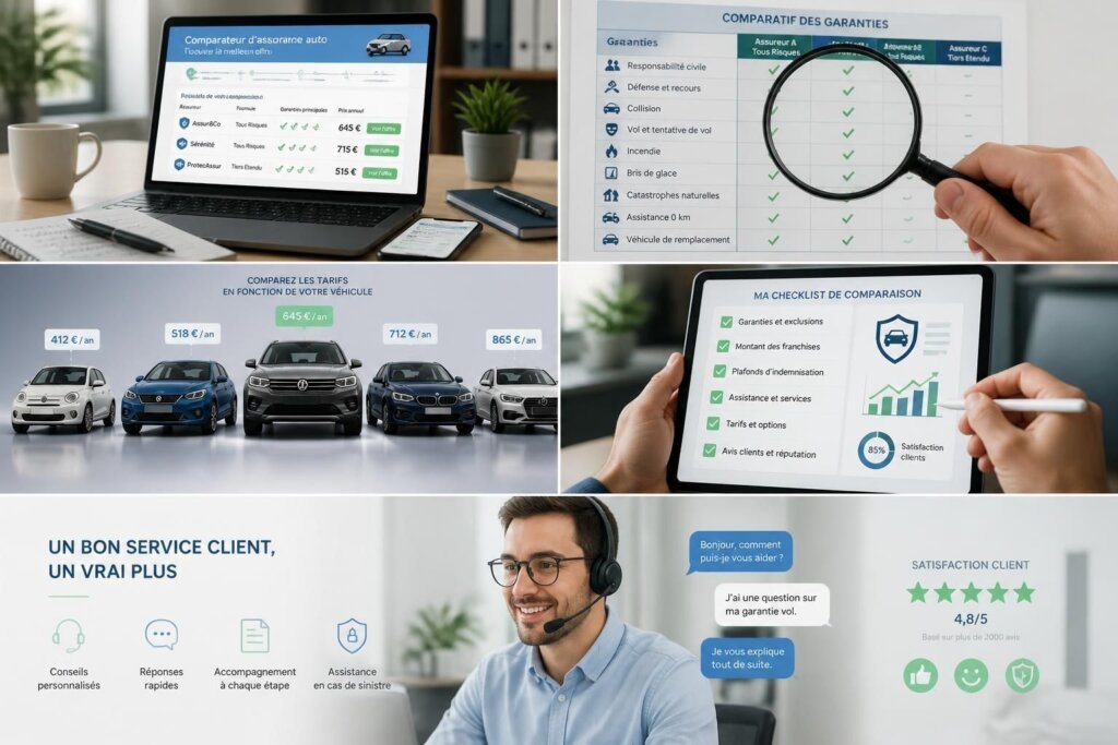 Découvrez les éléments essentiels à vérifier pour comparer efficacement un devis d'assurance auto en ligne et faire le meilleur choix pour votre protection.