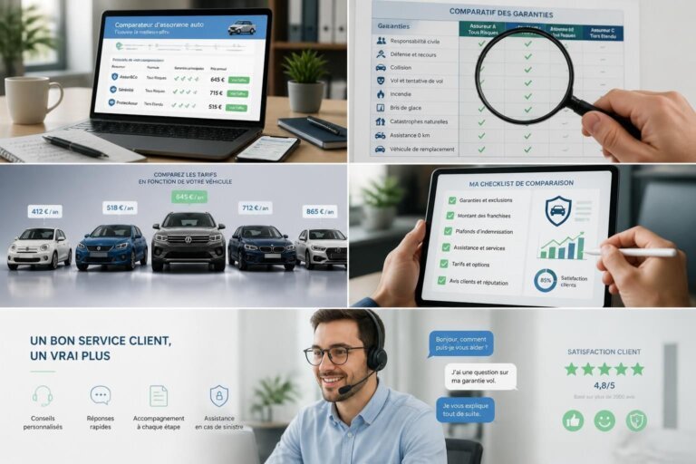 Découvrez les éléments essentiels à vérifier pour comparer efficacement un devis d'assurance auto en ligne et faire le meilleur choix pour votre protection.